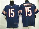 Nike Chicago Bears 15 Marshall Authentic Elite Jerseys