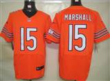 Nike Chicago Bears 15 Marshall Orange Elite Jerseys