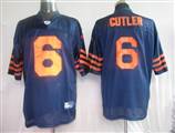 Reebok Chicago Bears 6# Jay Cutler Blue Orange Numberr
