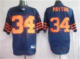 Reebok NFL Jerseys Chicago Bears 34# Payton Blue Orange Number