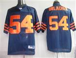 Reebok NFL Jerseys Chicago Bears 54 Brian Urlacher Blue Orange Number