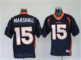 001 Reebok NFL Jerseys Denver Broncos 15 Brandon Marshall Navy