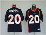 022 Reebok NFL Throwback Jerseys Denver Broncos 20 Dawkins Navy