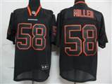 NFL Denver Broncos 58 Miller Lights Out BLACK Jerseys