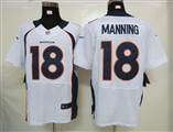 Nike Denver Broncos 18 Manning White Elite Jerseys
