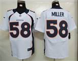 Nike Denver Broncos 58 Miller White Elite Jerseys