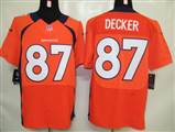 Nike Denver Broncos 87 Decker Orange Authentic Elite Jerseys