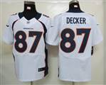 Nike Denver Broncos 87 Decker White Elite Jerseys