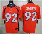 Nike Denver Broncos 92 Dumervil Orange Limited Jerseys