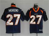 Reebok NFL Throwback Jerseys Denver Broncos 27 Knowshon Moreno Navy