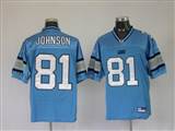 003 Reebok NFL Jerseys Detroit Lions 81 Calvin Johnson Blue