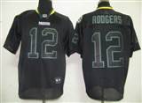 NFL Green Bay Packers 12 Aaron Rodgers Lights Out Black Jersey