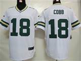 Nike Green Bay Packers 18 Cobb White Authentic Elite Jersey