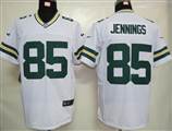 Nike Green Bay Packers 85 Jennings White Authentic Elite Jersey