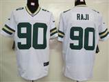 Nike Green Bay Packers 90 Raji White Authentic Elite Jersey