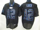 NFL Indianapolis Colts 12 Luck Lights Out Black Jersey