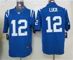 Nike Indianapolis Colts 12 Luck Blue Limited Jersey