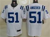 Nike Indianapolis Colts 51 Angerer White Elite Jersey