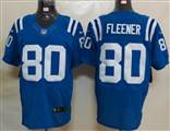 Nike Indianapolis Colts 80 Fleener Blue Elite Jersey