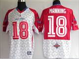 Reebok NFL Jerseys Indianapolis Colts 18 Peyton Manning white[pro bowl]
