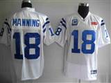 Reebok NFL Jerseys Indianapolis Colts 18 Peyton Manning White[superbowl